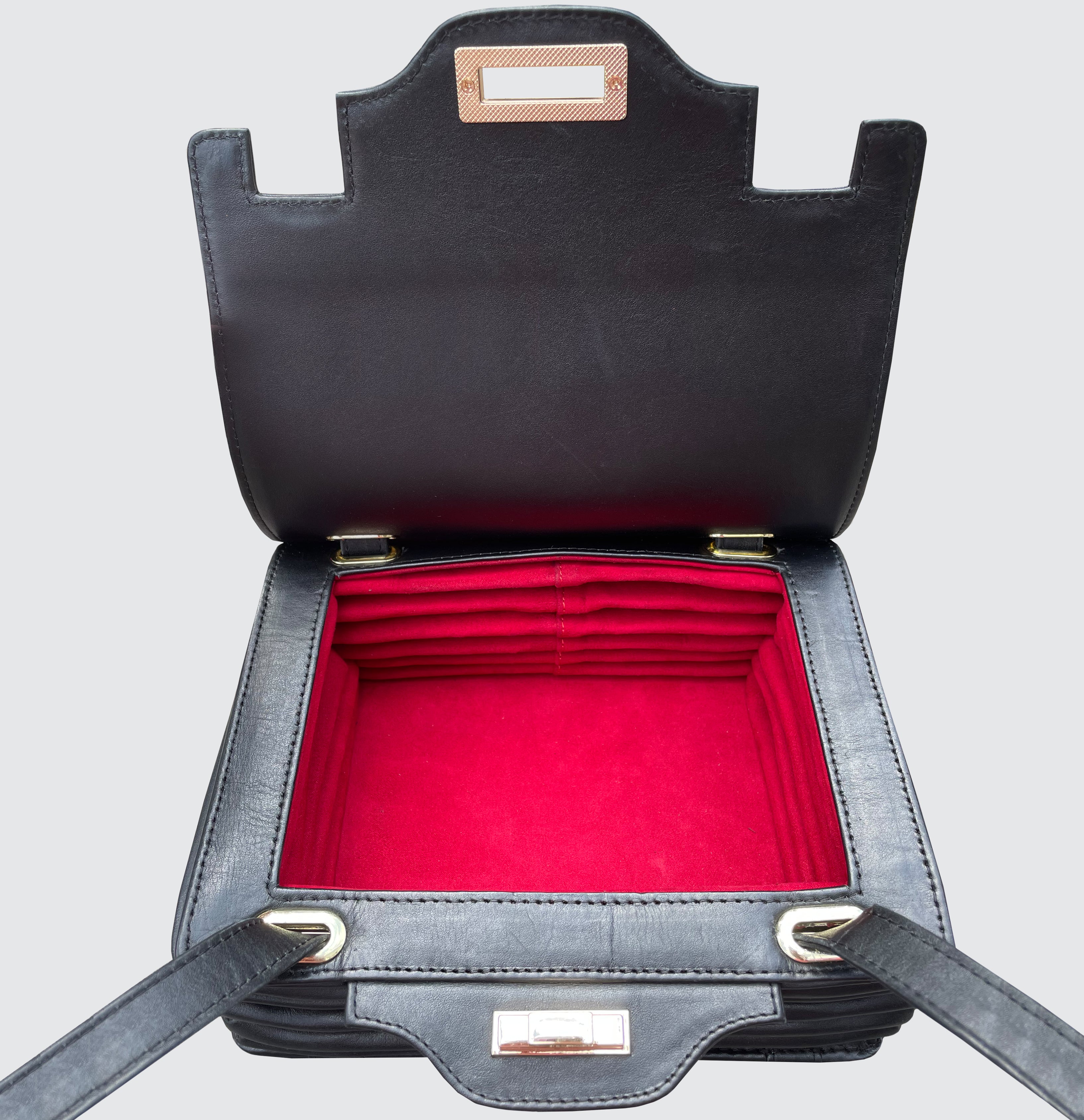 Dailloux Accordion Top Handle Bag