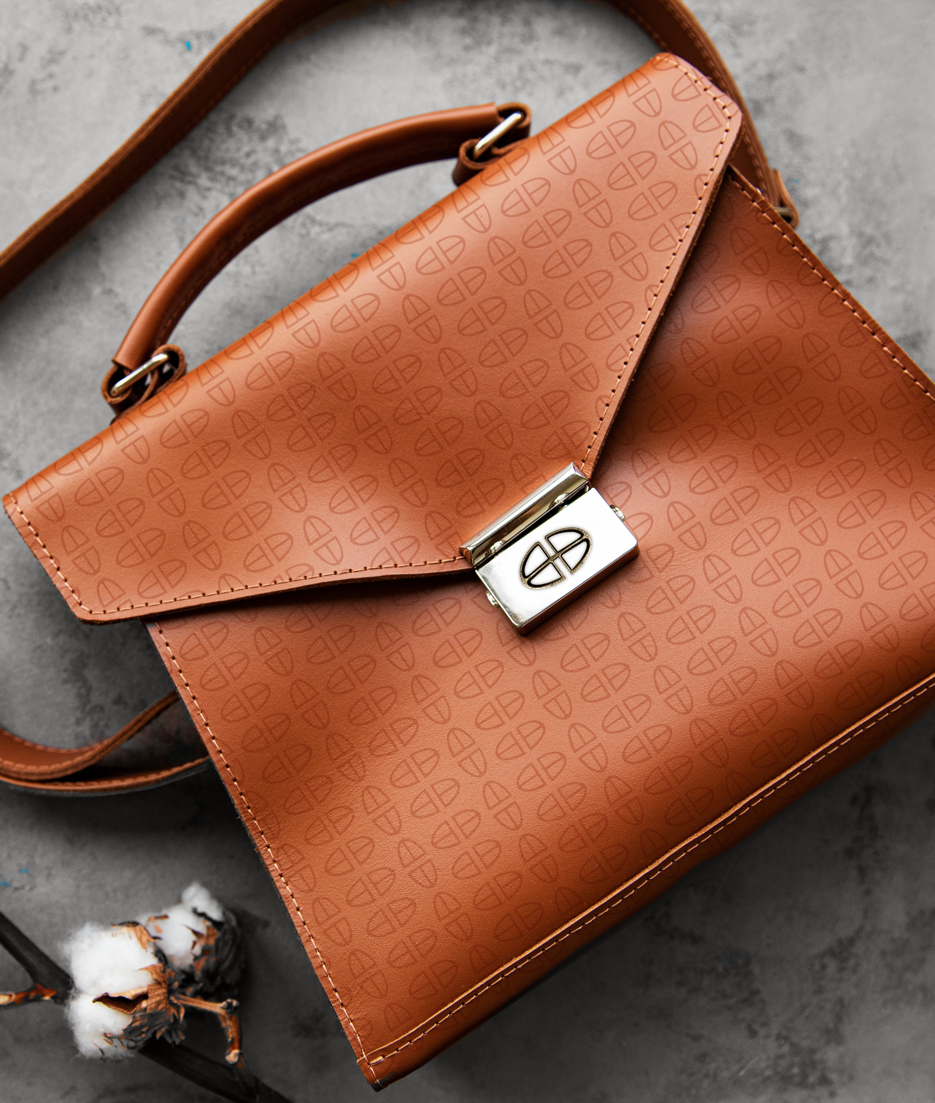 Sophia Monogram Top Handle Bag