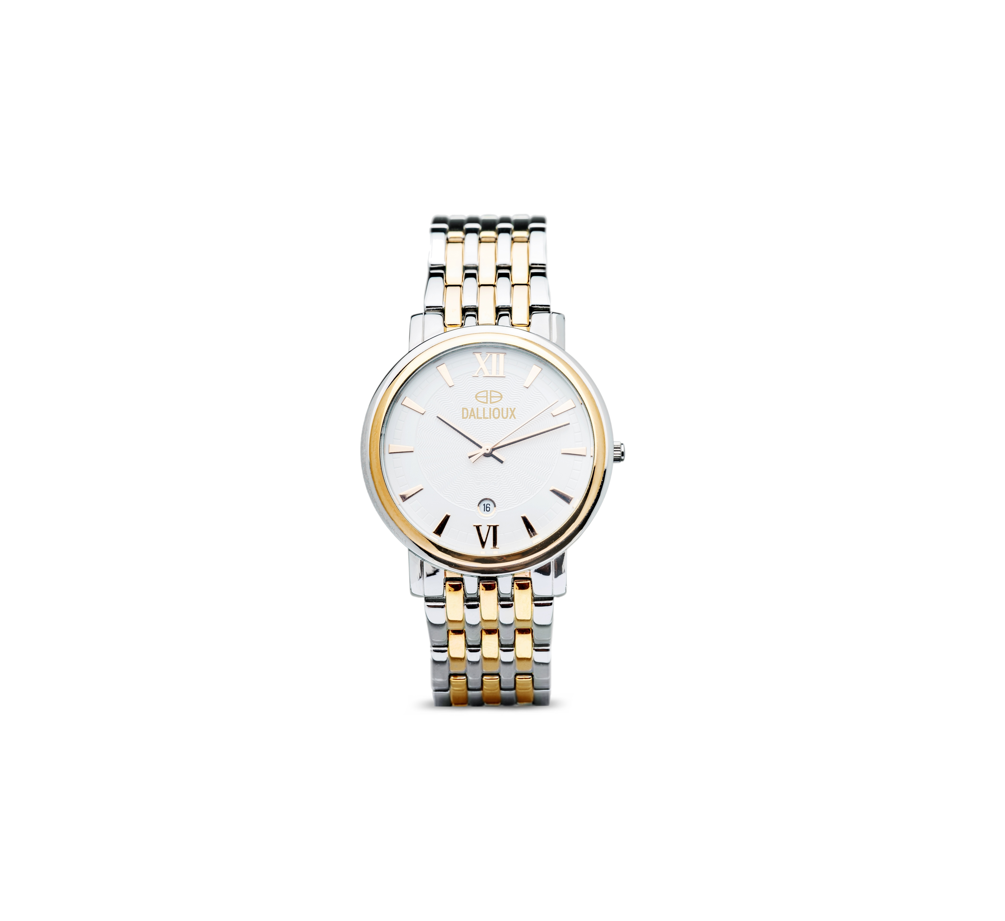 Dallioux Gold and Stainless Steel Watch for Women