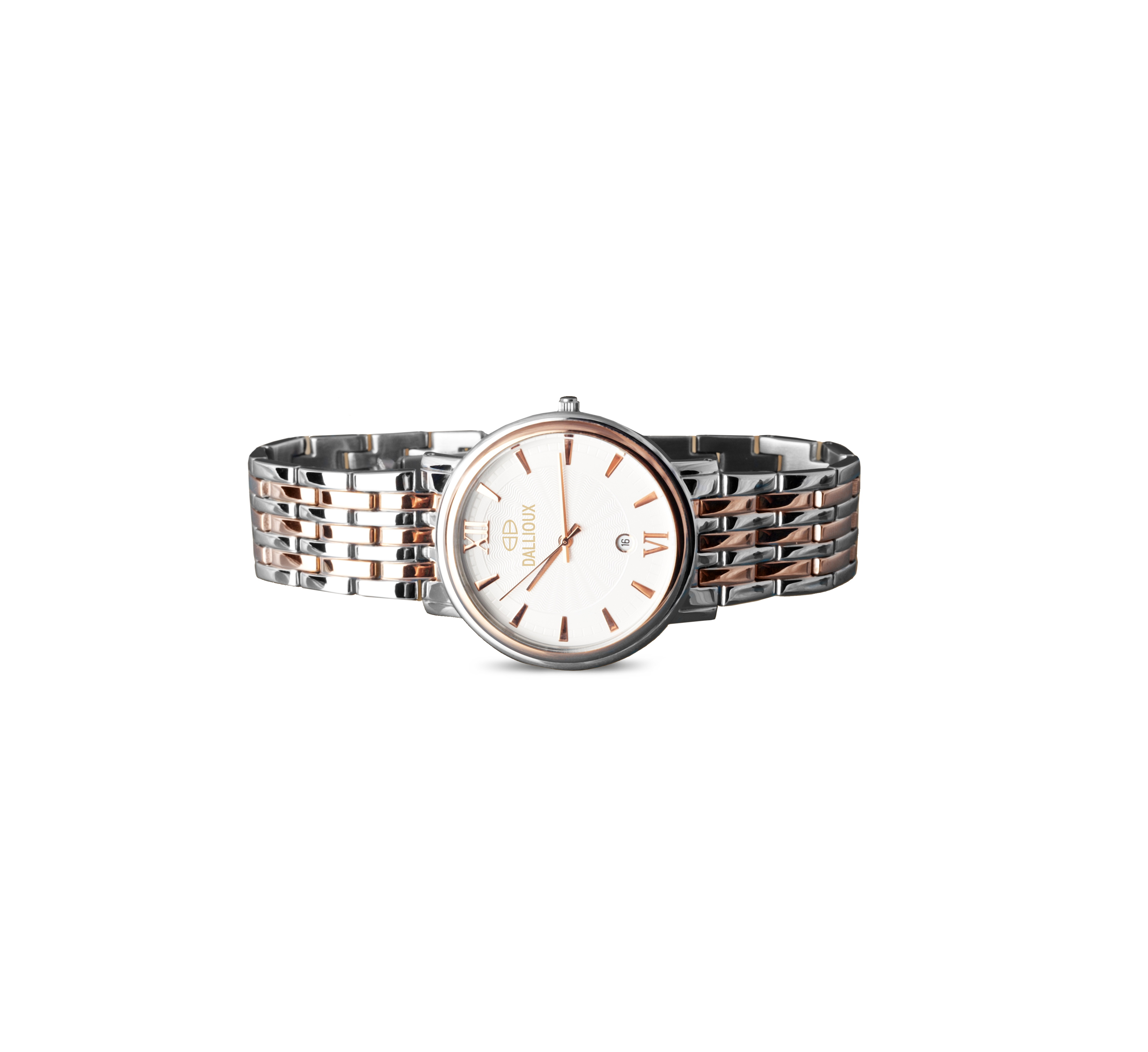 Dallioux Gold and Stainless Steel Watch for Women