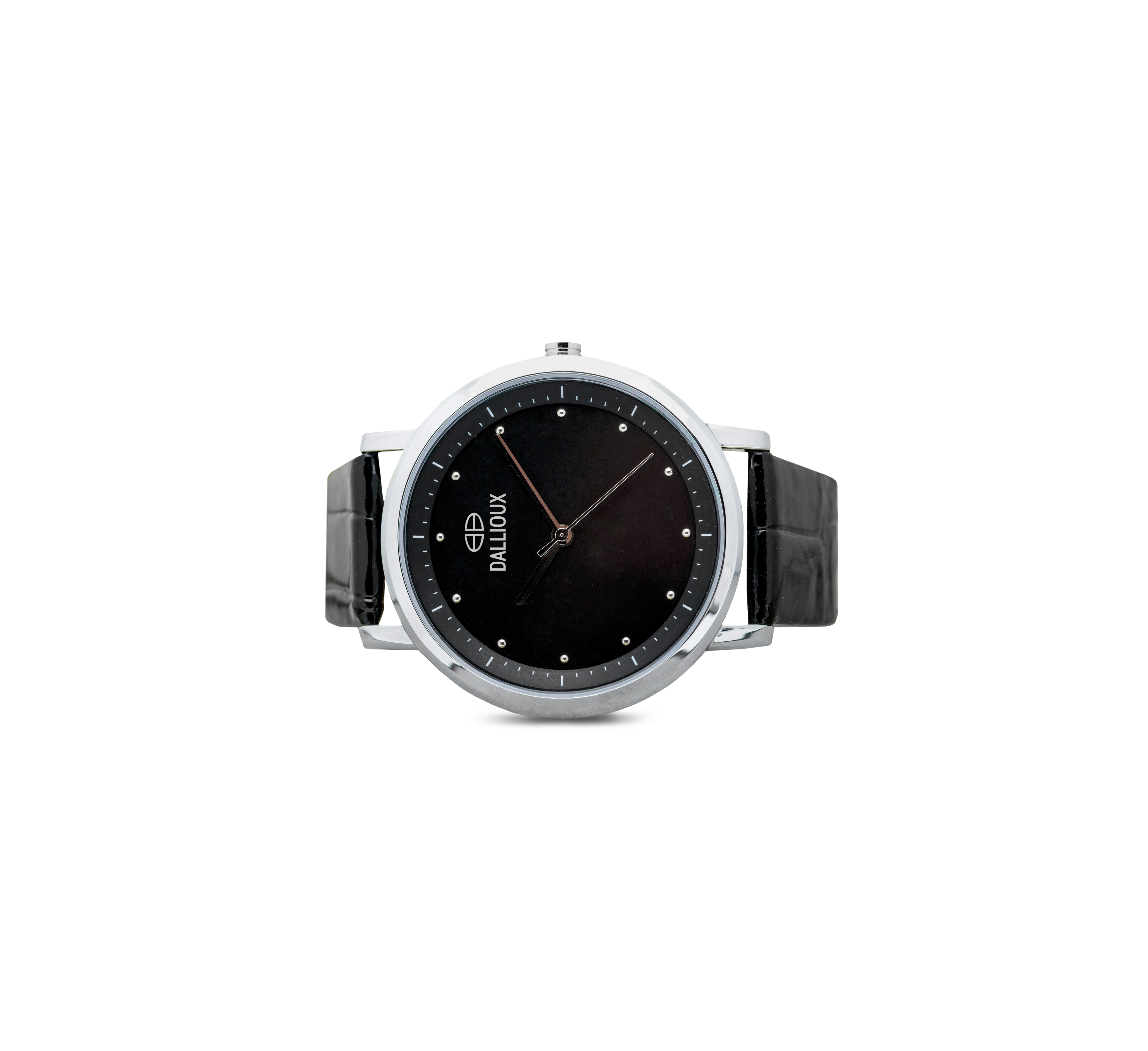 Dallioux Stainless Steel Watch with Diamonds for Men